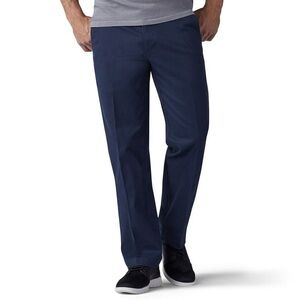 LEE Performance Series Flat Front Straight Leg Navy Trousers Pants 38x29